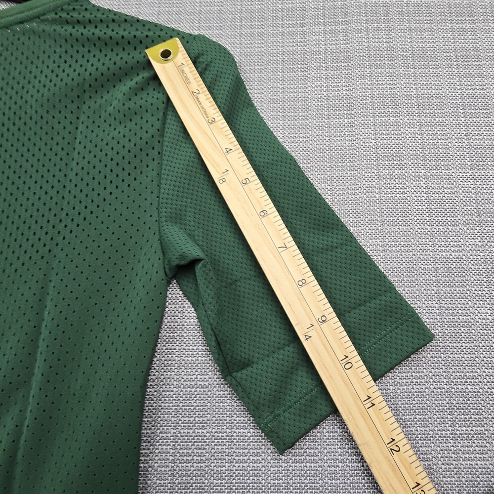 Nike Pro Hypercool Shirt Womens Medium Green Mesh Short Sleeve Training Top - Picture 9 of 10